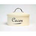 New Design Cream Enamel "Cacen" Cake Tin